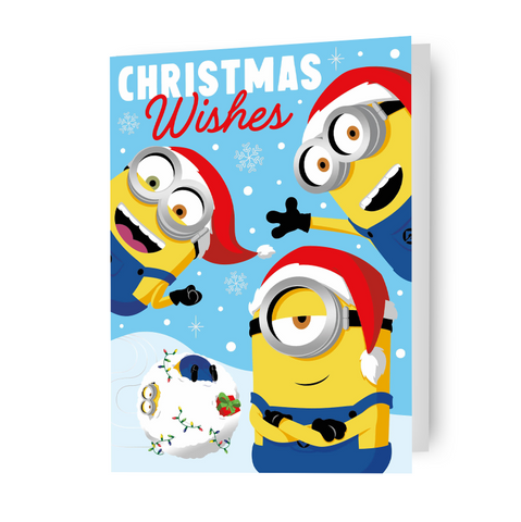 Despicable Me Minions 'Christmas Wishes' Card