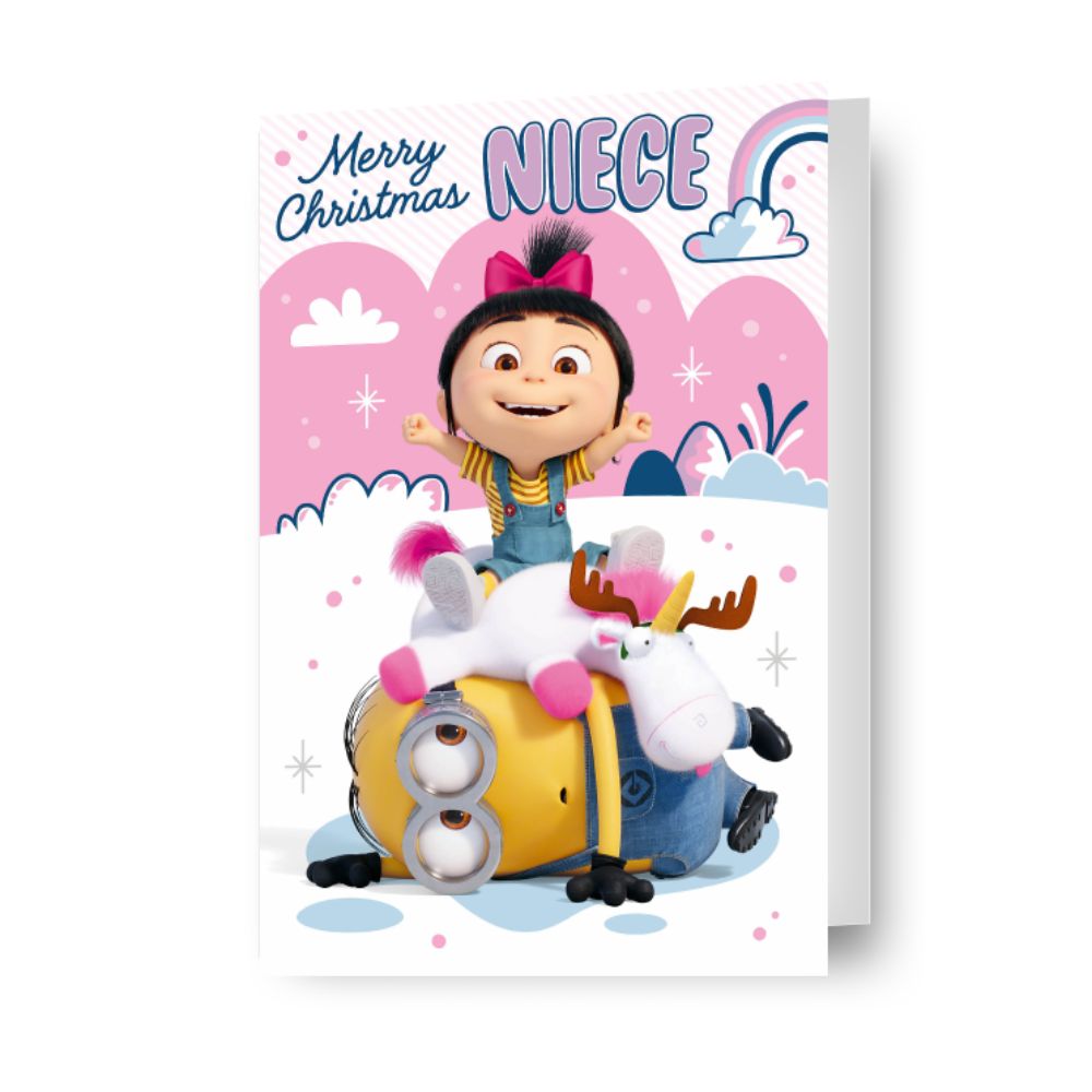 Despicable Me Minions Niece Christmas Card