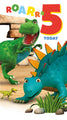 Dinosaur Roar Age 5 Birthday Card