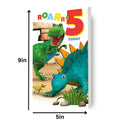 Dinosaur Roar Age 5 Birthday Card