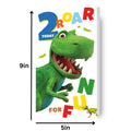 Dinosaur Roar Age 2 Birthday Card