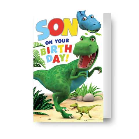 Dinosaur Roar Son Birthday Card
