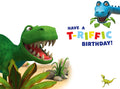 Dinosaur Roar Grandson Birthday Card