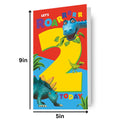 Dinosaur Roar Age 2 Sticker Birthday Card