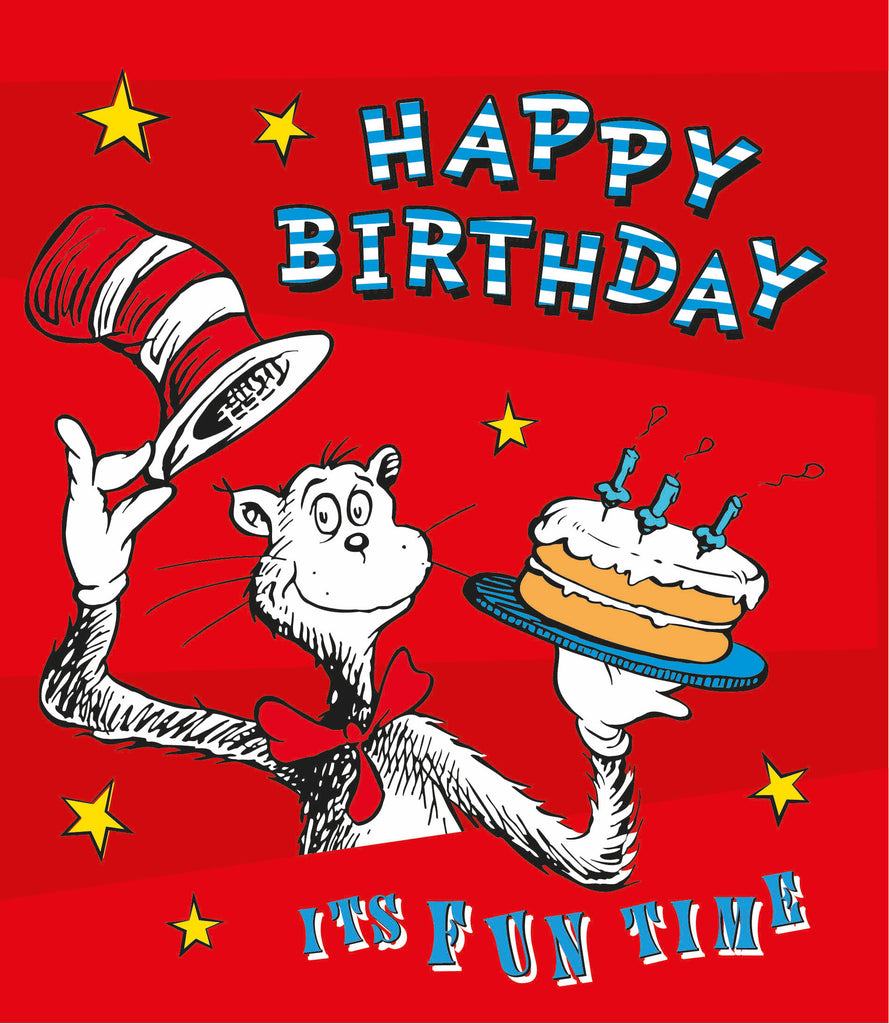 Dr Seuss Cat in the Hat Birthday Card