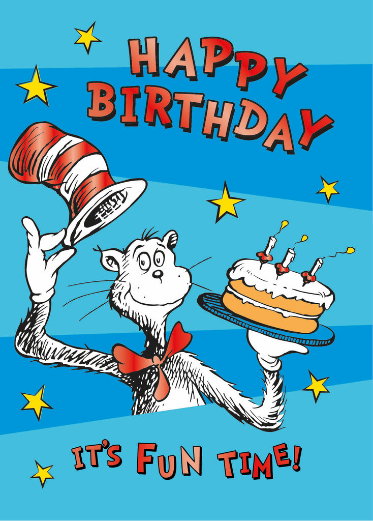 Dr Seuss 'Cat in the Hat' Birthday Card