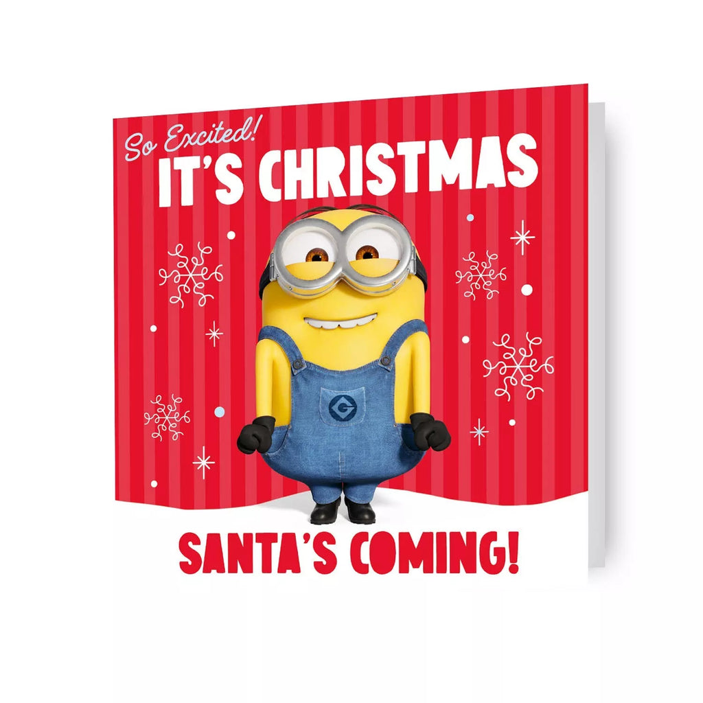 Despicable Me Minions 'Santa's Coming' kerstkaart