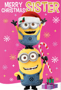 Despicable Me Sister Christmas Card