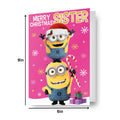 Despicable Me Sister Christmas Card