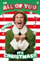 Elf 'To All Of You' Christmas Card