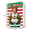 Elf 'To All Of You' Christmas Card