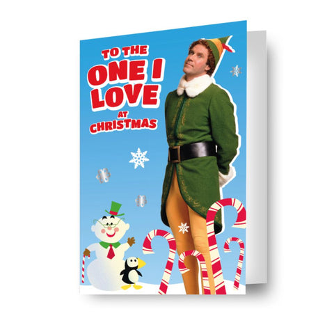Elf One I Love Christmas Card