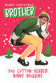 Elf Brother Christmas Card