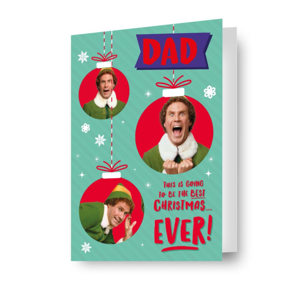 Elf Dad Christmas Card