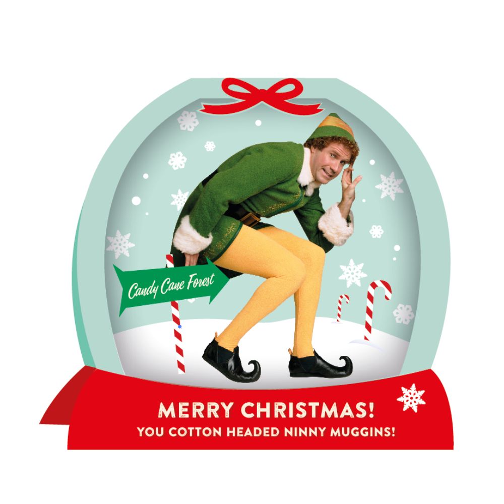 Elf Pop Up Snow Globe Christmas Card