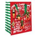 Elf Christmas Medium Gift Bag