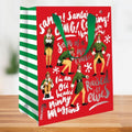 Elf Christmas Medium Gift Bag