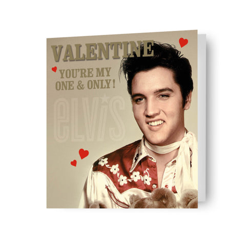 Elvis 'You're My One & Only' Valentine's Day Card