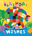 Biglietto d'auguri di compleanno Elmer l'elefante patchwork