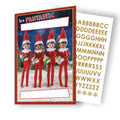 Elf On The Shelf Personalise Christmas Card With Sticker Sheet