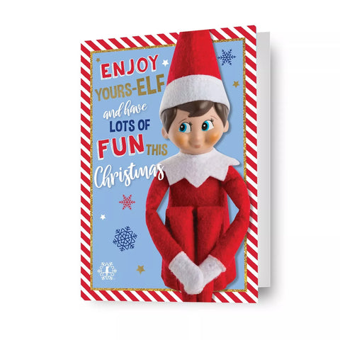 Elf On The Shelf 'Enjoy Yours-Elf' Christmas Card