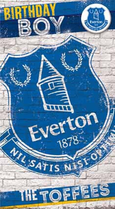 Everton FC Verjaardagskaart