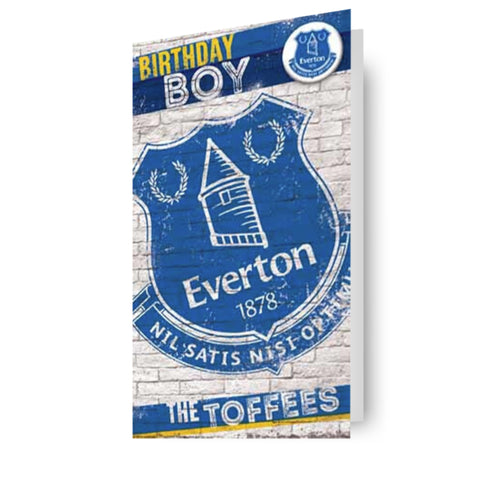 Everton FC Birthday Boy Card