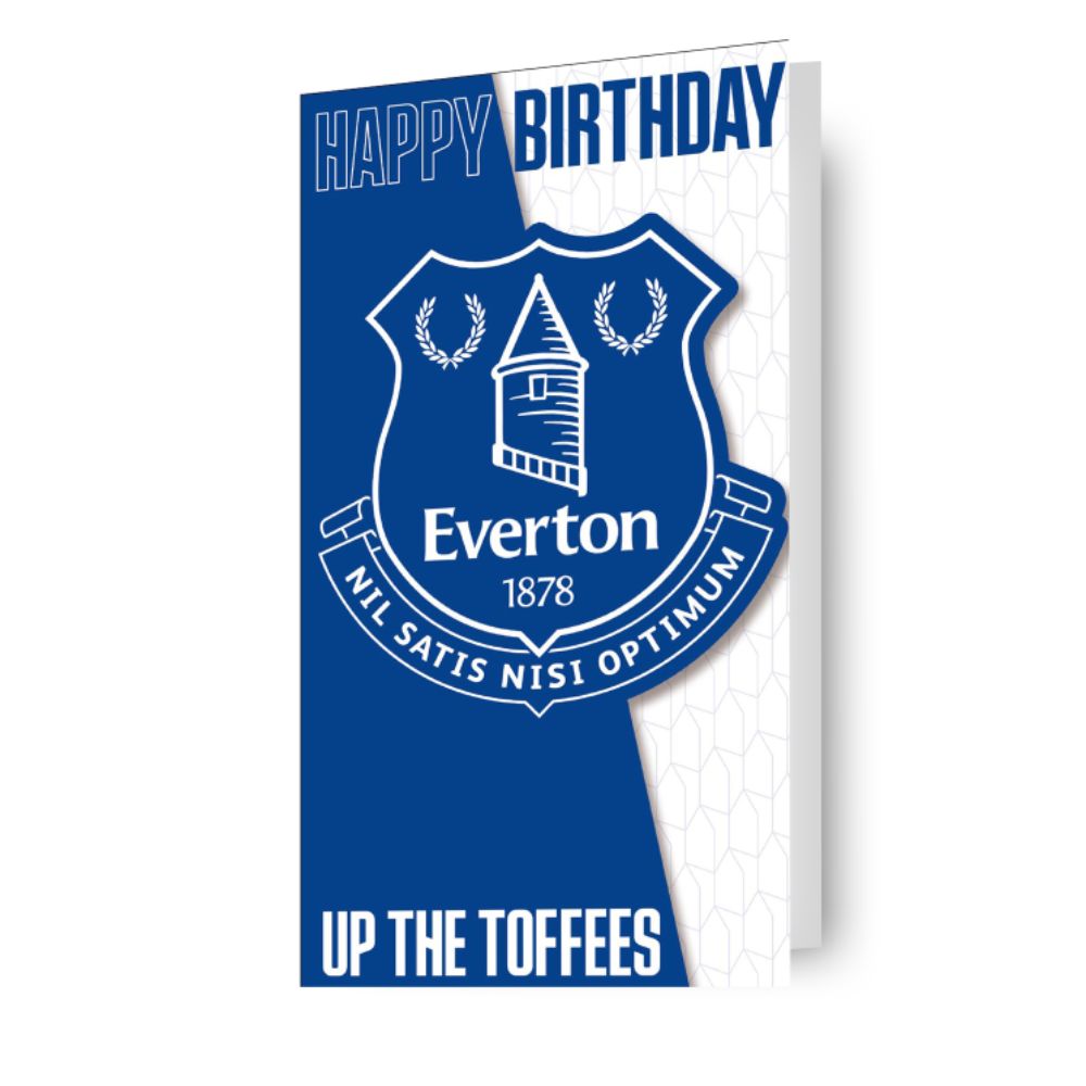 Everton FC 'Up The Toffees' Birthday Card – Danilo Promotions