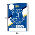Everton FC Personalise Birthday Card With Sticker Sheet