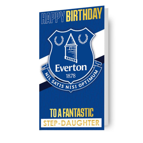 Everton FC Personalised Birthday Card Using Included Sticker Sheet