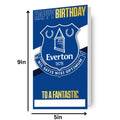 Everton FC Personalise Birthday Card With Sticker Sheet