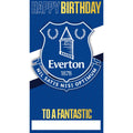 Everton FC Personalise Birthday Card With Sticker Sheet