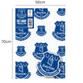 Everton FC Wrapping Paper 2 Sheets and 2 Tags