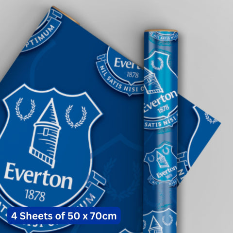 Everton FC 4 Sheets & 4 Tags Gift Wrap Bundle