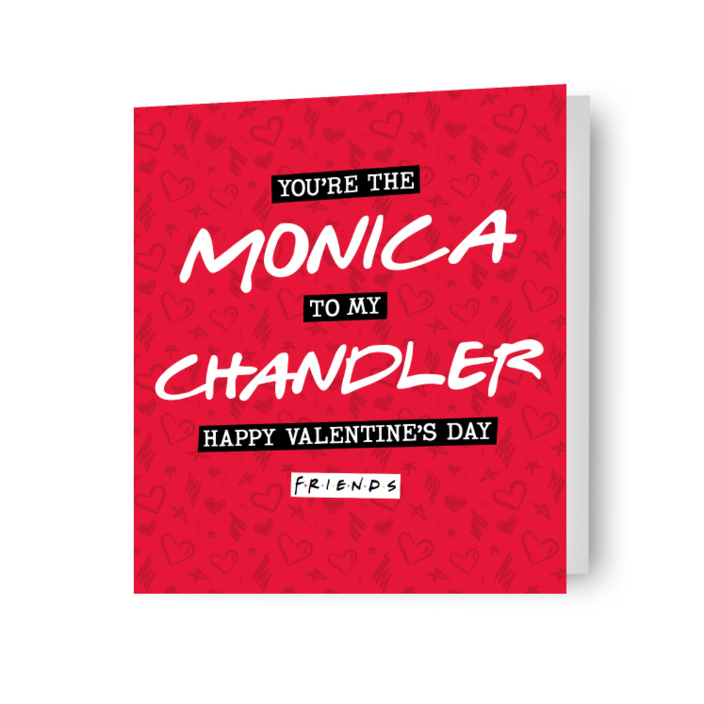 Vrienden 'Monica aan mijn Chandler' vriendin Valentijnsdagkaart