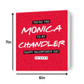 Fidanzata Biglietto di San Valentino Amici 'Monica al mio Chandler' realizzato con carta sostenibile
