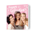 Biglietto Galentines per gli amici di San Valentino realizzato con carta sostenibile