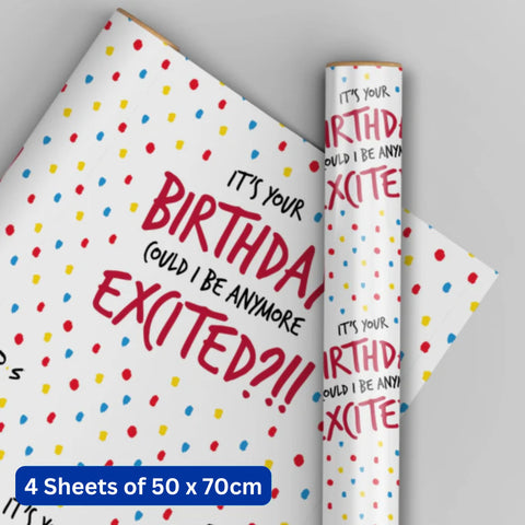 Friends 4 Sheets & 4 Tags Gift Wrap Bundle