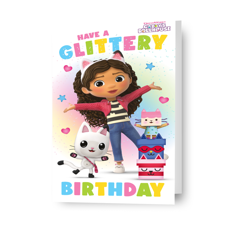 Gabby's Dollhouse 'Glittery' Birthday Card