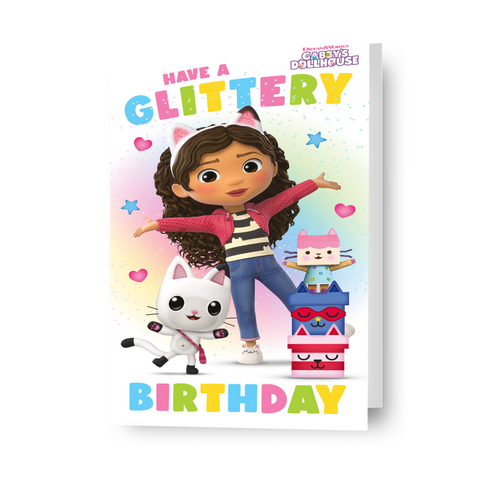 Gabby's Dollhouse 'Glittery' Birthday Card