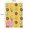 Gabby's Dollhouse Birthday Wrapping Paper, 2 Sheets & 2 Tags