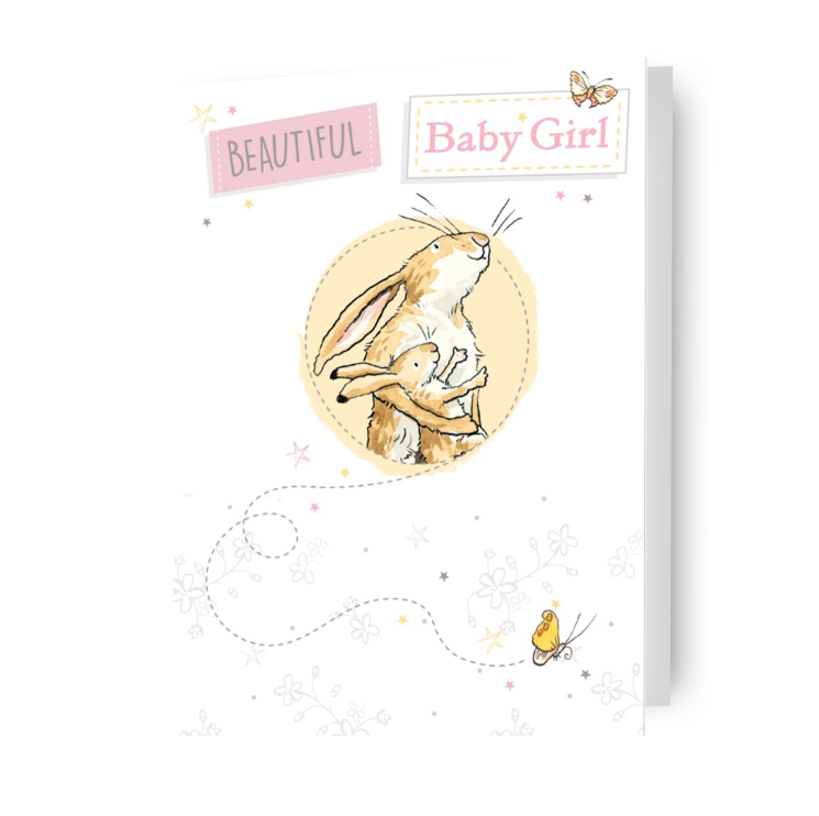 Guess How Much I Love You 'Baby Girl' New Baby Card