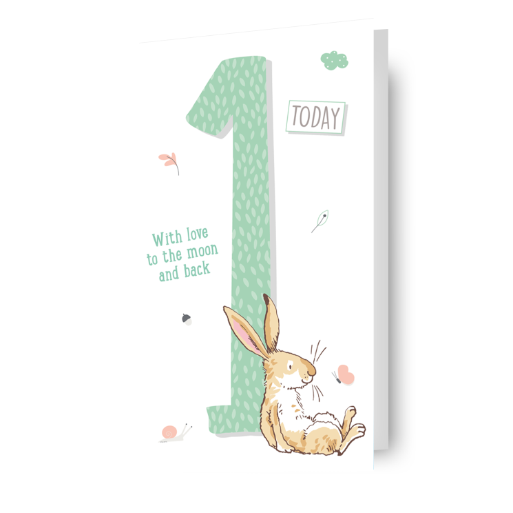 Guess How Much I Love You Age 1 Birthday Card