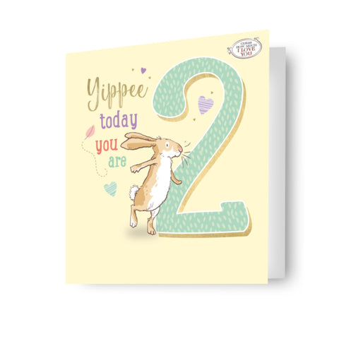 Guess How Much I Love You Age 2 Birthday Card