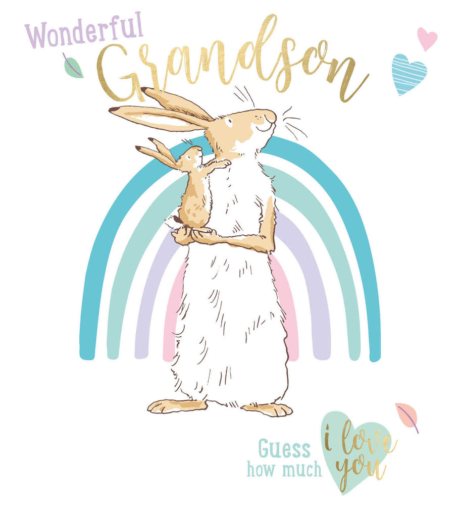 Guess How Much I Love You Grandson Birthday Card