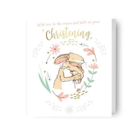 Guess How Much I Love You Christening Card