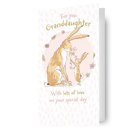 Guess How Much I Love You Granddaughter Birthday Card