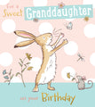 Guess How Much I Love You Granddaughter Birthday Card