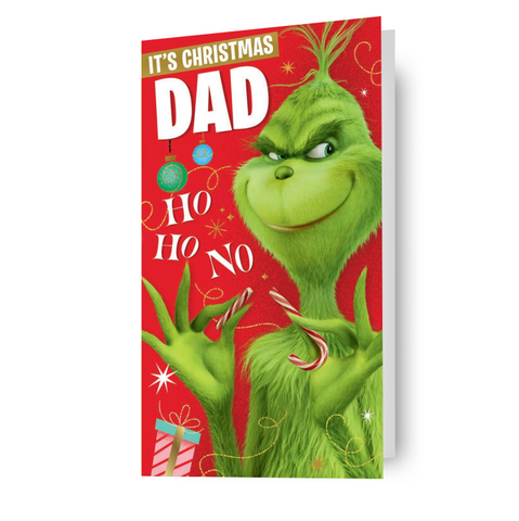 Biglietto natalizio Grinch Papà