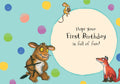 The Gruffalo Age 1 Birthday card